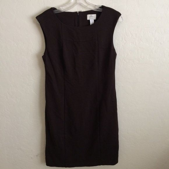 SO Slimming by Chico's Size 0 Dark Brown Dress S - Picture 1 of 8